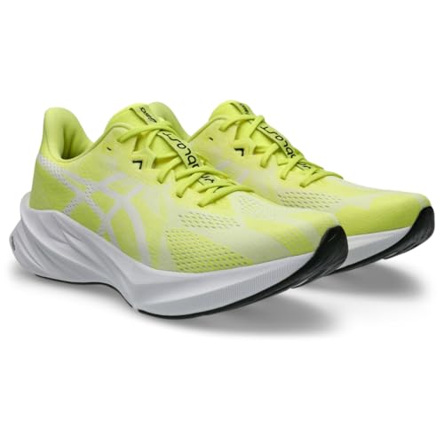 ASICS Men's DYNABLAST 5 Running Shoes Citron White 14 - Breathable, Cushioned Athletic Sneakers