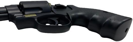 Valken Infinity 357 Airsoft Revolver Pistol - Black Green Gas Gun with 6 Cartridges