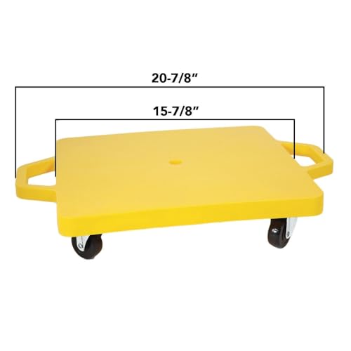 S&S Worldwide Spectrum 16 Yellow Scooter. Built in Handles Protect Kids Hands. Durable Molded Plastic Base with Non-Marring 2" Wheels Supports up to 200 Pounds.