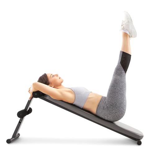 Marcy Charcoal Slant Board Sit Up Bench with Decline Ab Crunch JD-1.2