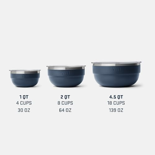 YETI Rambler Insulated Stainless Steel Bowl with Lid - 4.5 Quart White