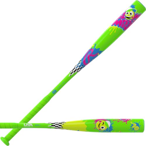 Rawlings 27" Glow Mojis USA Baseball Bat - Lightweight Aluminum, Extended Barrel
