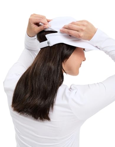 Solbari Women's Wanderlust UPF 50+ Visor Hat - One Size, White Sun Protection