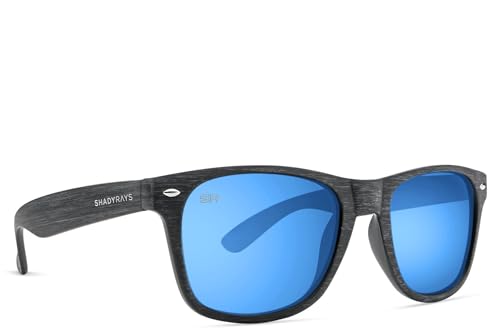 Shady Rays Classics Polarized Sunglasses Black Ocean Timber - Unisex UV Protection