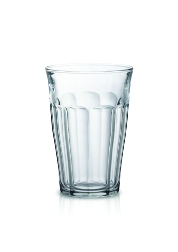 Duralex Picardie Clear Glass Tumbler Set of 6 - 12.2 fl oz, Made in France