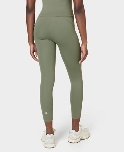 Sweaty Betty Women's All Day High Waist 7/8 Yoga Leggings - Umbra Green Small