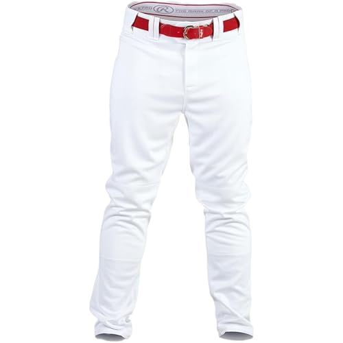 Baseball Pants Adult Large White Jogger Fit Rawlings PRO 150 Series