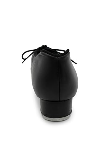 Capezio Cadence Tap Shoes for Women - Black, 8, Leather Soles, Toe & Heel Taps, Lightweight Professional Dance Shoes