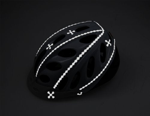 RydeSafe Reflective Decals Skull & Bones Kit, Black