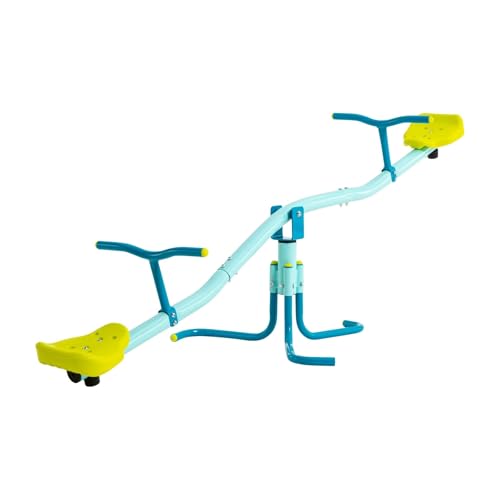 Yellow TP Spiro Seesaw Sit & Spin Kids Outdoor Play Equipment for Ages 3-10