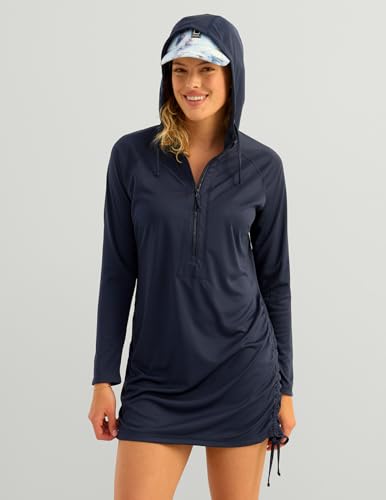 Women’s Performance Fishing Coverup Dress - Navy Medium - Fishing Apparel