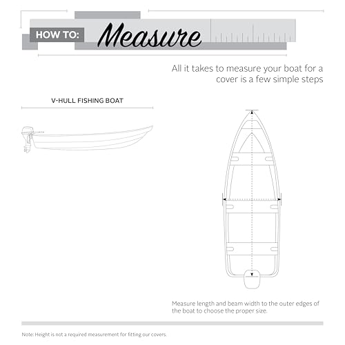 Classic Accessories StormPro Heavy-Duty Boat Cover 12'-14' L x 68" W Charcoal