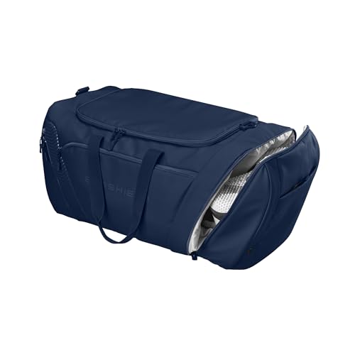 EvoShield Tone Set Player's Duffle Bag Navy - Large Travel Sports Bag with Shoe & Valuables Pockets