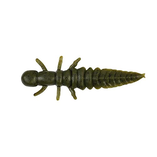 Gulp FW Hellgramite Fishing Bait - Green Pumpkin 3-Inch