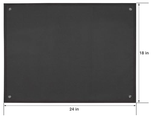 Black Tactical Patch Display Panel 18x24 Inches for Military Patches - Small