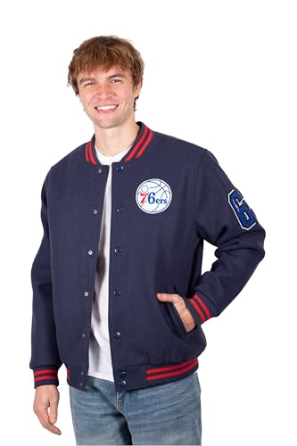 Men’s NBA Varsity Jacket - Philadelphia 76ers Small Team Color