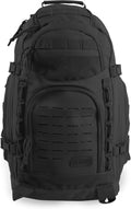 HIGHLAND TACTICAL Foxtrot 38L Large Black Tactical Backpack for Hiking & Travel