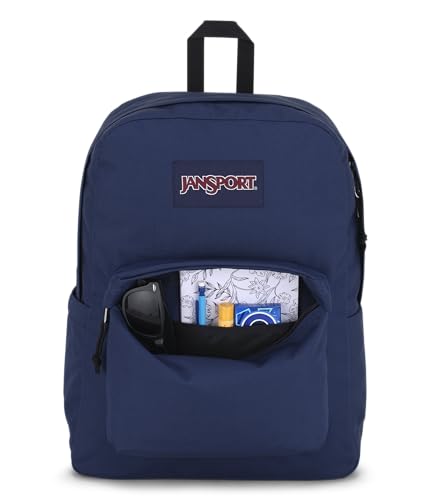 JanSport Superbreak Backpack Navy Durable Lightweight School Bag