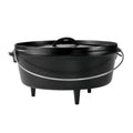 Lodge 6 Quart Pre-Seasoned Cast Iron Deep Camp Dutch Oven with Lid