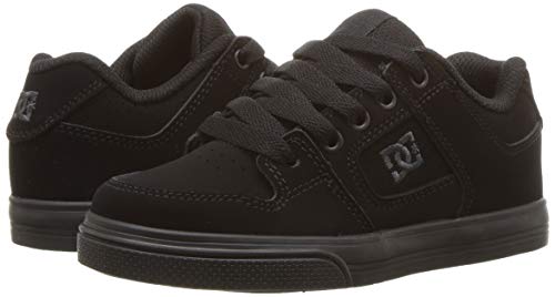 DC Boy's Pure Shoe, Black/Pirate Black, 2.5 M US Little Kid
