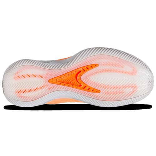 adidas Unisex Anthony Edwards 2 Sneakers - Lucid Orange/Silver, Size 12 Women / 11 Men