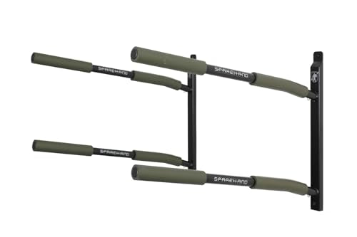Green Double SUP Wall Mount Rack - Heavy Duty Steel Surfboard Organizer with 100 lb Capacity