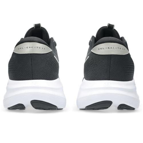 Men's Gel-Excite 11 Running Shoes - Black & Meteor Grey, Size 12