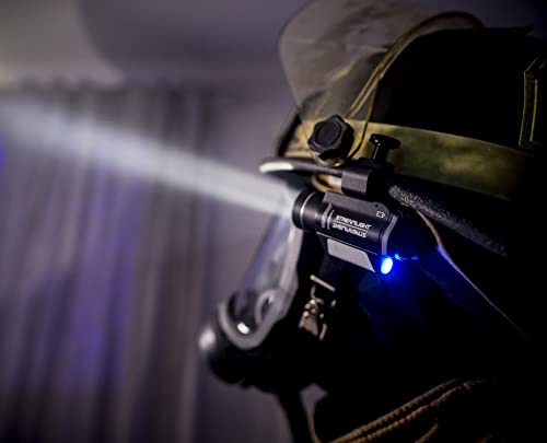 Hands-Free Helmet Light - 140-Lumen Black Headlamp for Industrial & Fire Safety - Variation: Black / Flashlight