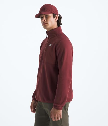 The North Face Men's Lightweight Fleece 1/4 Zip Jacket - Medium Sumac