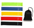 Maxx Power Set of Elastic Mini Resistance Bands for Yoga 5 Levels of Strength, Durable TPE Material, Workout Bands for Fitness, Pilates, Stretching, and Physical Therapy