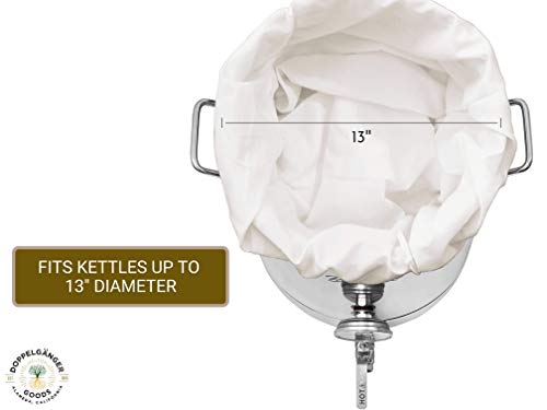 Organic Cotton XL Brew-in-a-Bag 22x26in Home Brewing Strainer - 1