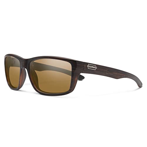 Suncloud Mayor Polarized Sunglasses - Burnished Brown Frame, 100% UV Protection, Comfortable Fit