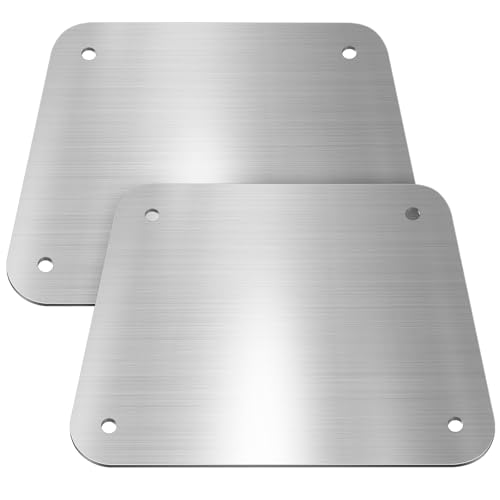 Bememo 2 Pcs Boat Outboard Transom Support Plates Reinforcement Aluminum