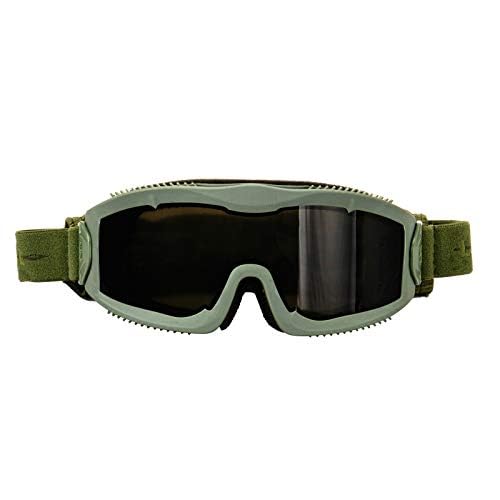 Lancer Tactical AERO 3mm Thick Lens Eye Protection Safety Goggle ANSI Z87 1 Rated Industry Standard w/Anti-Scratch Shield