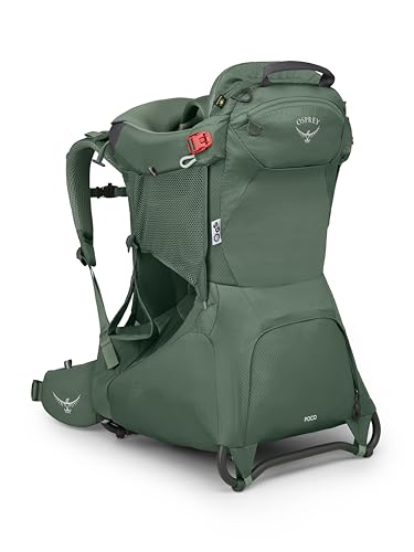 Osprey Poco Child Carrier Backpack - Koseret Green, Adjustable Hiking Baby Carrier with Sunshade