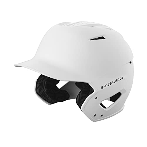 EvoShield XVT 2.0 Batting Helmet Small-Medium Team White Matte Baseball Softball Protective Gear