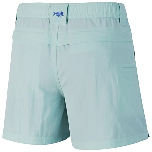 X-Small Youth Fishing Shorts UPF 50+ Water-Resistant Quick Dry Cargo Pants - Seafoam