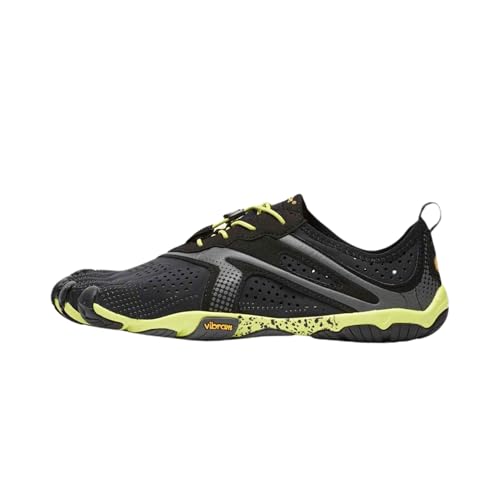 Vibram Men's FiveFingers V-Run Barefoot Road Running Shoes - Black/Yellow 14-15