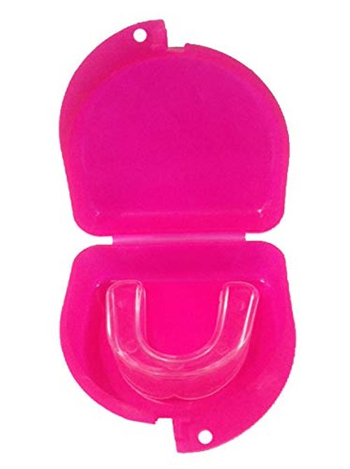 Zumoe Lacrosse 7 Standing Sticks Retainer and Mouthguard Case with Carabiner, Durable Mouthguard Case for Sports, Retainer Holder for Travel and Protection, Ideal for Secure Storage - Pink