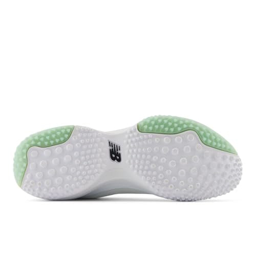 New Balance Men's Freezelx V5 Turf Shoes - White Black Silver Metallic 9