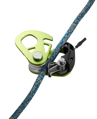 Edelrid Spoc Pulley with Backstop - Lightweight Climbing Pulley for Ropes 7-11mm - Oasis Variation