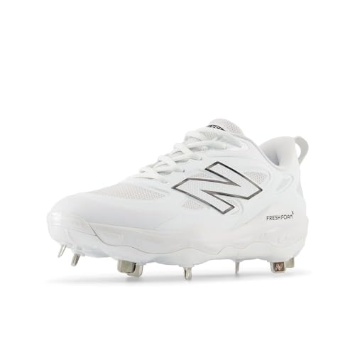 New Balance Women's Fresh Foam X Velo V4 Softball Cleats 6.5 White/Black