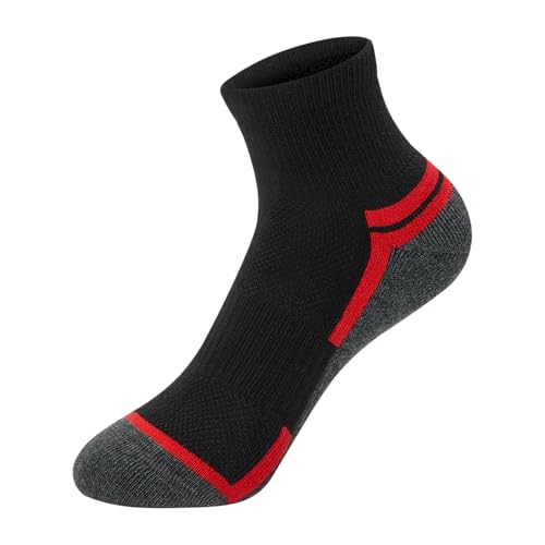 Hanes Boys' Moves Ankle Socks Large Gray/Black 10-Pack - Breathable Moisture-Wicking Performance