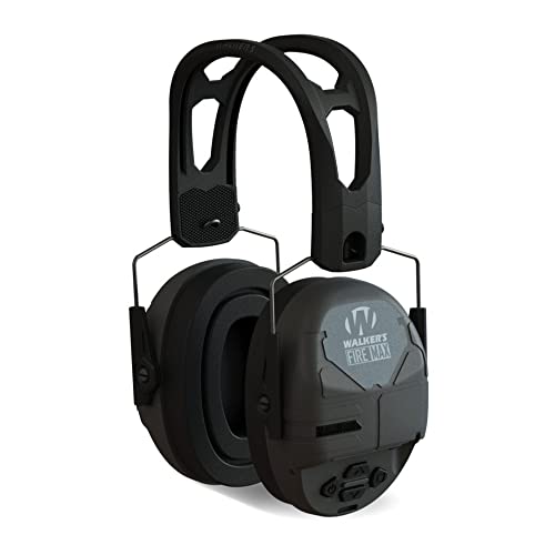 FireMax Electronic Ear Protection for Shooting & Hunting - Walkers Rechargeable Slim Hearing Muffs