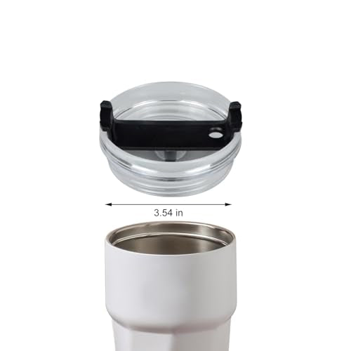 BOHLJRUI 2 Pack Black Spill Proof 40 oz Tumbler Lid Replacement for Stanley