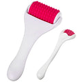 Muscle Roller Massager Set - Silicone Foam Rollers for Full Body Relief - White & Rosy Variation