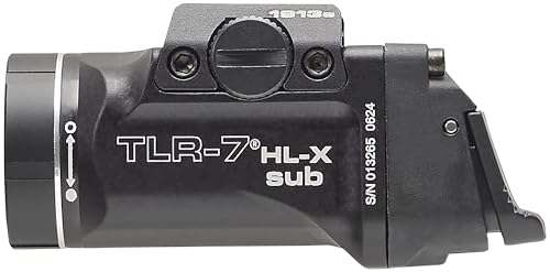 Rechargeable Gun Light with Ambidextrous Switch - Fits 1913 Short Rails - One Size