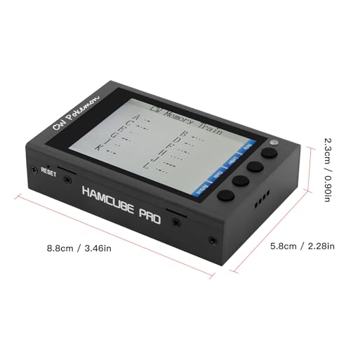Hamgeek Pro Morse Code Trainer with 2.8" Screen for Telegraph Practice & Learning
