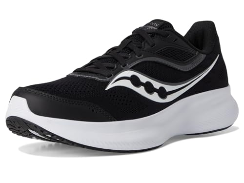 Saucony Mens Cohesion 18 Running Shoes 9.5 Black White Neutral Cushioning