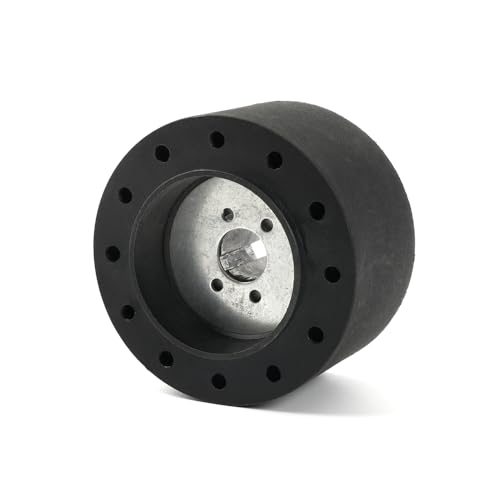 Boat Steering Wheel Hub Adapter 6 Hole 3/4 Inch Keyway Black - Marine Accessory